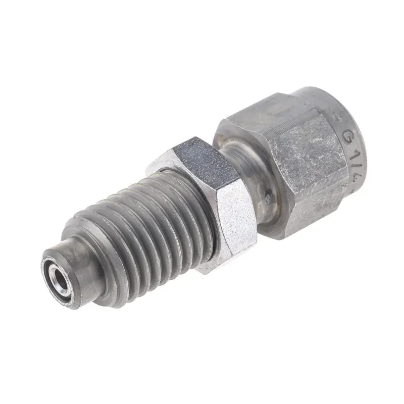 Stauff Steel Pressure Gauge Adapter G 1/4 to M16 Male SMA 20 R 1/4 V