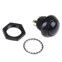 Otto P9 Series Push Button Switch Momentary DPDT Panel Mount Black LED IP68 28V dc 115V ac P9-113122