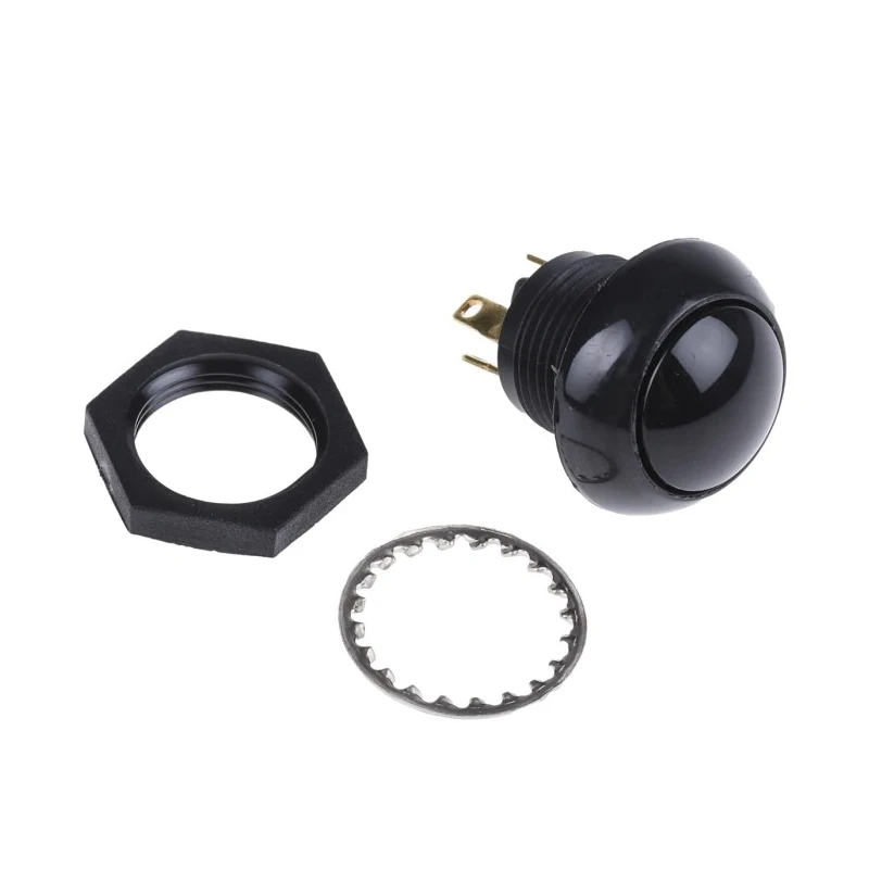 Otto P9 Series Push Button Switch Momentary DPDT Panel Mount Black LED IP68 28V dc 115V ac P9-113122