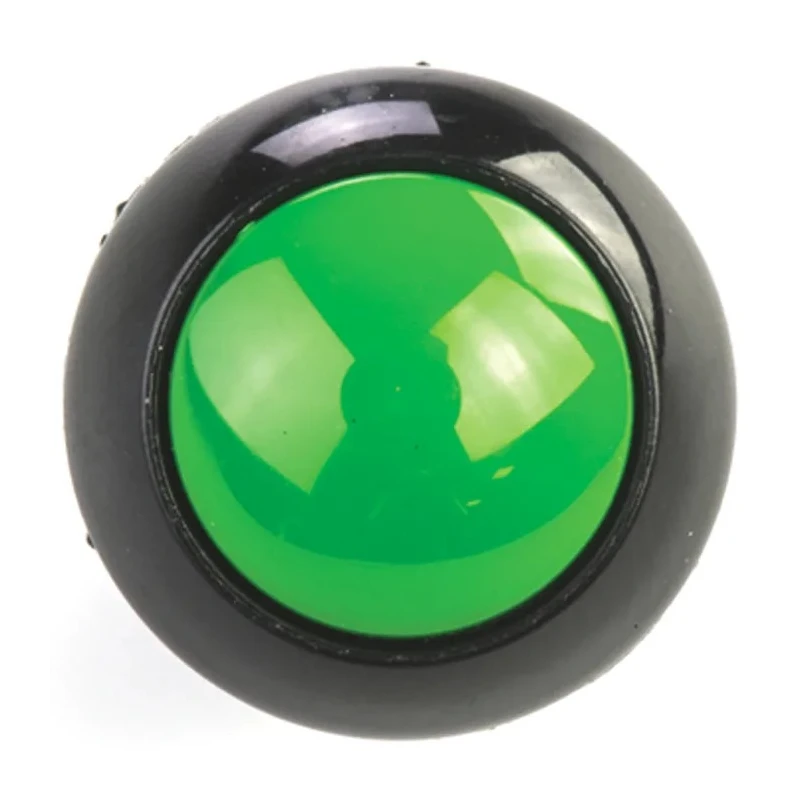Otto P9 Series Push Button Switch Momentary Panel 0.5 x 0.5 in Cutout DPDT Green LED IP68 28 V dc 115 V ac P9-113125