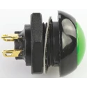 Otto P9 Series Push Button Switch Momentary Panel 0.5 x 0.5 in Cutout DPDT Green LED IP68 28 V dc 115 V ac P9-113125