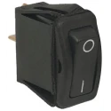Otto Illuminated SPST Latching On-None-On Rocker Switch Panel Aluminium Housing Black Actuator K1ABAAAAAR