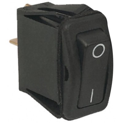 Otto Illuminated SPST Latching On-None-On Rocker Switch Panel Aluminium Housing Black Actuator K1ABAAAAAR