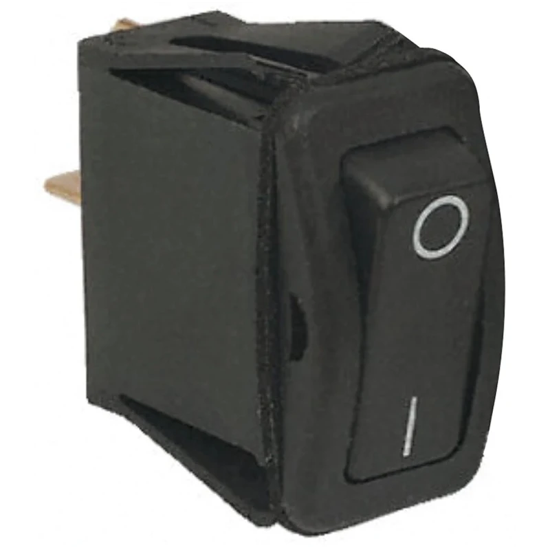 Otto Illuminated SPST Latching On-None-On Rocker Switch Panel Aluminium Housing Black Actuator K1ABAAAAAR