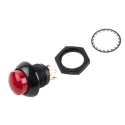 Otto P9 Series Push Button Switch Momentary Panel DPDT Red LED IP68 28V dc 115V ac P9-213121