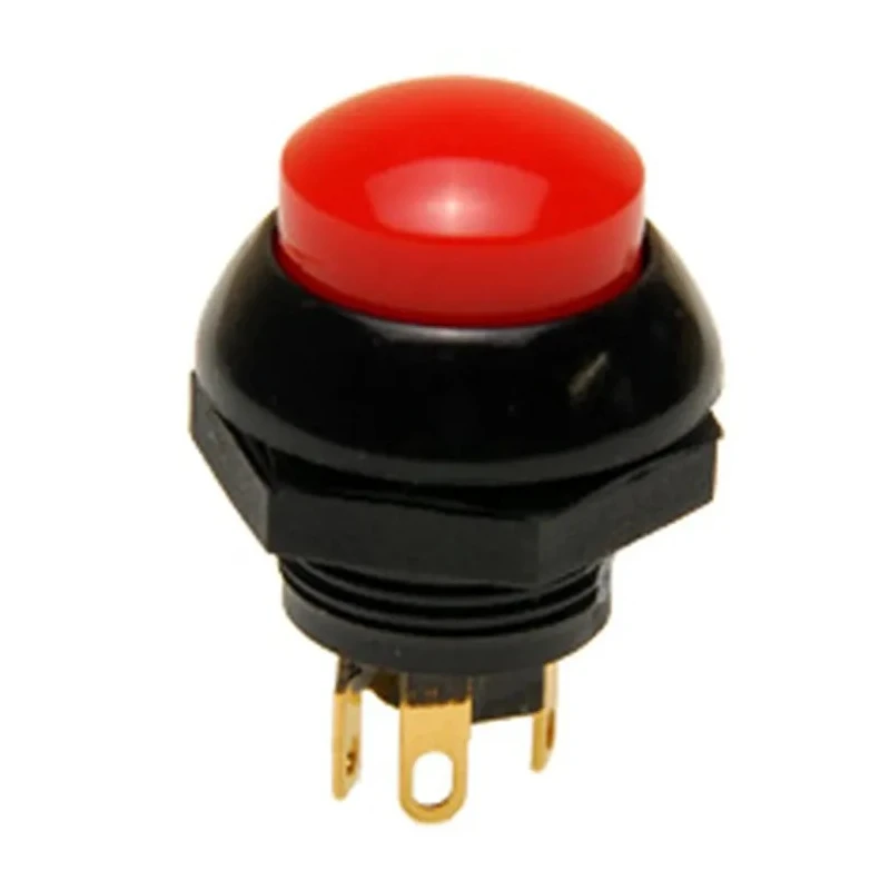 Otto P9 Series Push Button Switch Momentary Panel DPDT Red LED IP68 28V dc 115V ac P9-213121