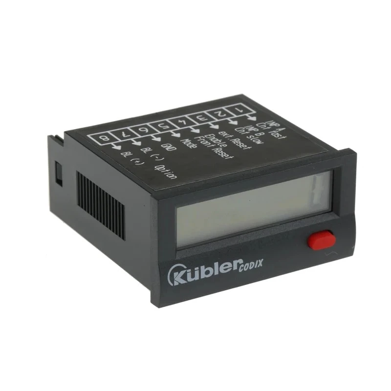 Kubler CODIX 130 Digital Counter 8 Digit LCD Display 8mm Height 4-30V DC Supply 6.130.012.852