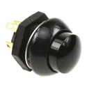Otto P9 Series Push Button Switch Momentary Panel 0.5 x 0.5 in Cutout DPDT Black LED IP68 28 V dc 115 V ac P9-213122