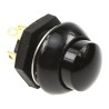 Otto P9 Series Push Button Switch Momentary Panel 0.5 x 0.5 in Cutout DPDT Black LED IP68 28 V dc 115 V ac P9-213122
