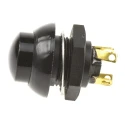 Otto P9 Series Push Button Switch Momentary Panel 0.5 x 0.5 in Cutout DPDT Black LED IP68 28 V dc 115 V ac P9-213122