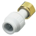 John Guest Plastic Pipe Fitting Straight 3/4 in BSP Tap Adapter Acetal 12 bar PEMSTC2216
