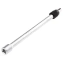 Facom 1/4 in Square Drive Locking Extension Bar Bright Chrome 150mm Overall R.215RC