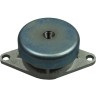 Paulstra Hutchinson Anti-Vibration Mount Female Buffer Foot M12 Thread 1800 daN Compression 69 mm OD 41 mm H 53060360