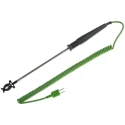 RS Pro Type K Pipe Clip Surface Temperature Probe, 195 mm Length, 6 mm Diameter, 800 °C Max 434-2437