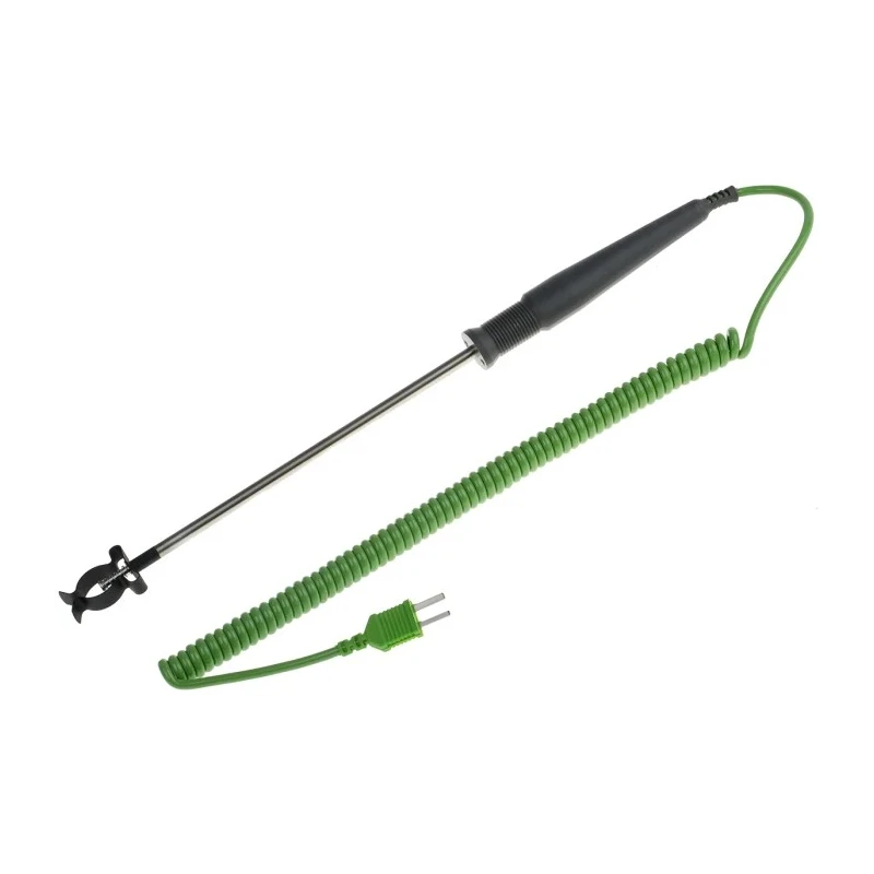 RS Pro Type K Pipe Clip Surface Temperature Probe, 195 mm Length, 6 mm Diameter, 800 °C Max 434-2437