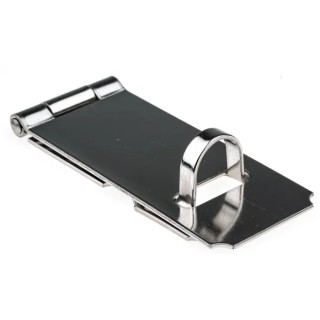 RS PRO Stainless Steel Zinc Plated Hasp & Staple 36mm x 90mm 434-9595