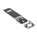 RS PRO Stainless Steel Zinc Plated Hasp & Staple 36mm x 90mm 434-9595