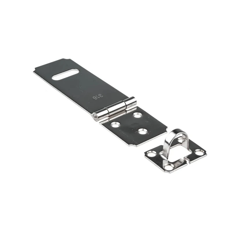 RS PRO Stainless Steel Zinc Plated Hasp & Staple 36mm x 90mm 434-9595