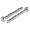 RS PRO Hex Coach Screw Steel Bright Zinc M12 Thread 12 mm Length 75 mm 825-017