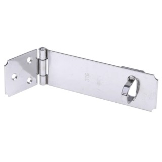 RS PRO Stainless Steel Zinc Plated Hasp & Staple 36mm Width 114mm Length 434-9602