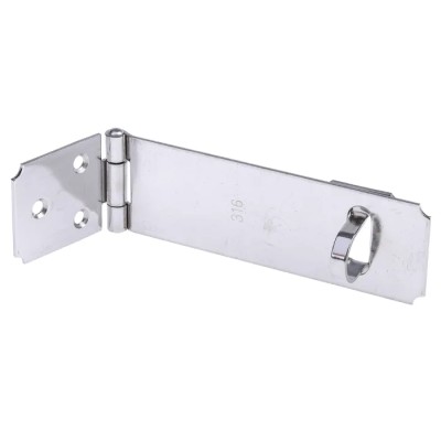 RS PRO Stainless Steel Zinc Plated Hasp & Staple 36mm Width 114mm Length 434-9602