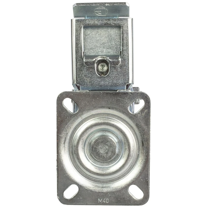 LAG Braked Swivel Castor 150 kg Capacity 100 mm Rubber Wheel Galvanised Steel Frame 16628 FR