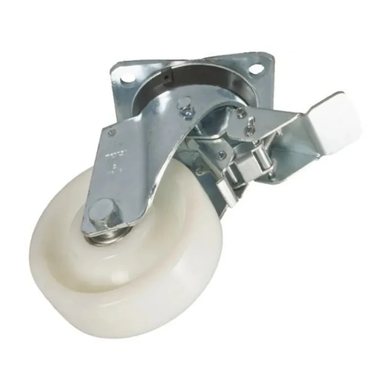 LAG Braked Swivel Castor, 850 kg Load Capacity, 150 mm Polyamide Wheel, Galvanised Steel Frame, 17867 FV