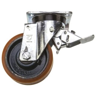 LAG Braked Swivel Castor 700 kg Load Capacity 150 mm Wheel Diameter Polyurethane Wheel 23867 FV