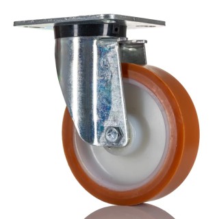 LAG Heavy Duty Swivel Castor with Polyurethane Wheel 150 mm Diameter 400 kg Load Capacity Model 19891