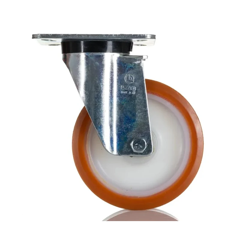 LAG Heavy Duty Swivel Castor with Polyurethane Wheel 150 mm Diameter 400 kg Load Capacity Model 19891