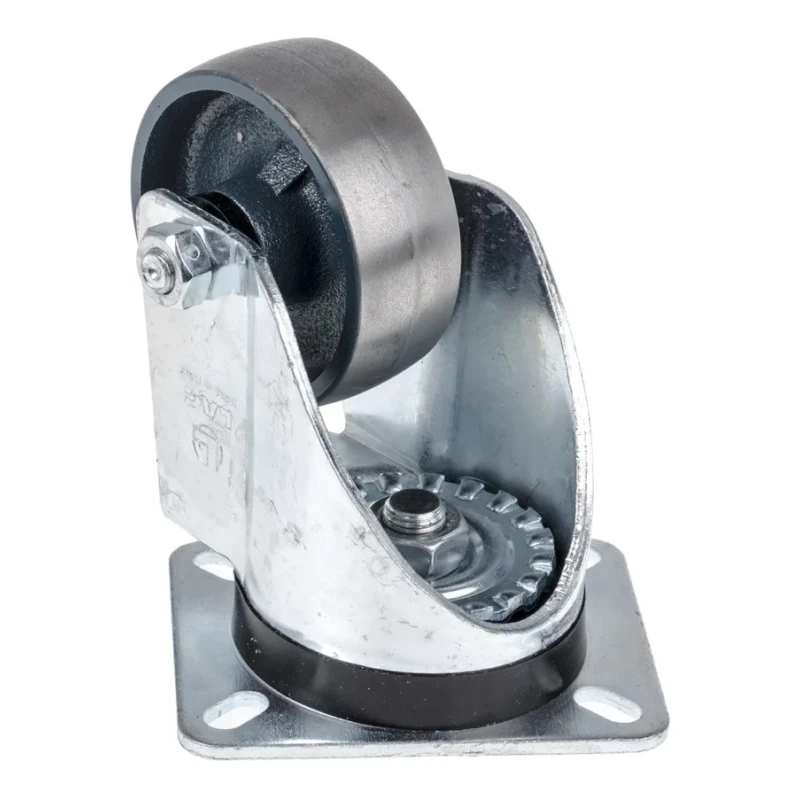 LAG Heavy Duty Swivel Castor 250 kg Capacity, 80 mm Cast Iron Wheel, Galvanised Steel Frame 1068