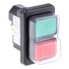 EICHOFF Push Button Switch Module 230V 16A Double Pole Isolation Rocker Pushbutton IP65 3251-21-01/67
