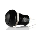 APEM IP Series Illuminated Miniature Push Button Switch, Latching, Panel Mount, 13.6 mm Cutout, SPST, Yellow IPR1SAD2LOY