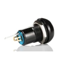 APEM IP Series Illuminated Miniature Push Button Switch, Latching, Panel Mount, 13.6 mm Cutout, SPST, Yellow IPR1SAD2LOY