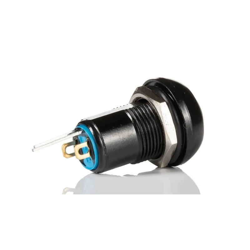 APEM IP Series Illuminated Miniature Push Button Switch, Latching, Panel Mount, 13.6 mm Cutout, SPST, Yellow IPR1SAD2LOY
