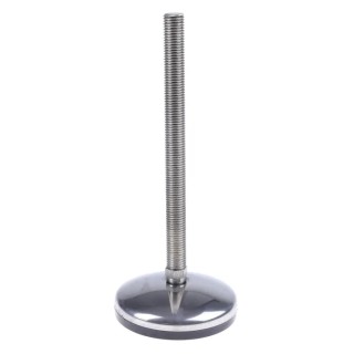 Nu-Tech Engineering Stainless Steel Adjustable Foot M16 Thread, 100 mm Diameter, 1000 kg Static Load Capacity, 3.5° A105/025