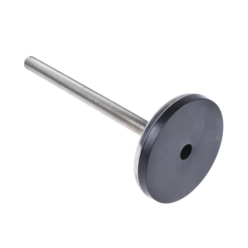 Nu-Tech Engineering Stainless Steel Adjustable Foot M16 Thread, 100 mm Diameter, 1000 kg Static Load Capacity, 3.5° A105/025