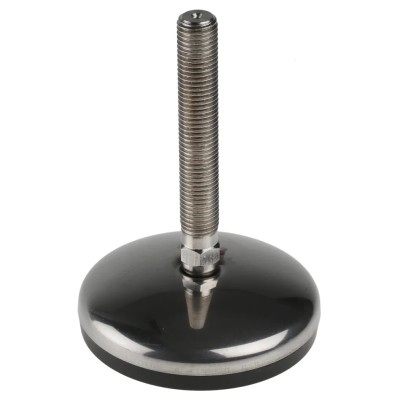 Nu-Tech Engineering Adjustable Foot M16 100 mm Dia Stainless Steel Base 1000 kg Static Load Capacity 3.5 ° Tilt A105/022