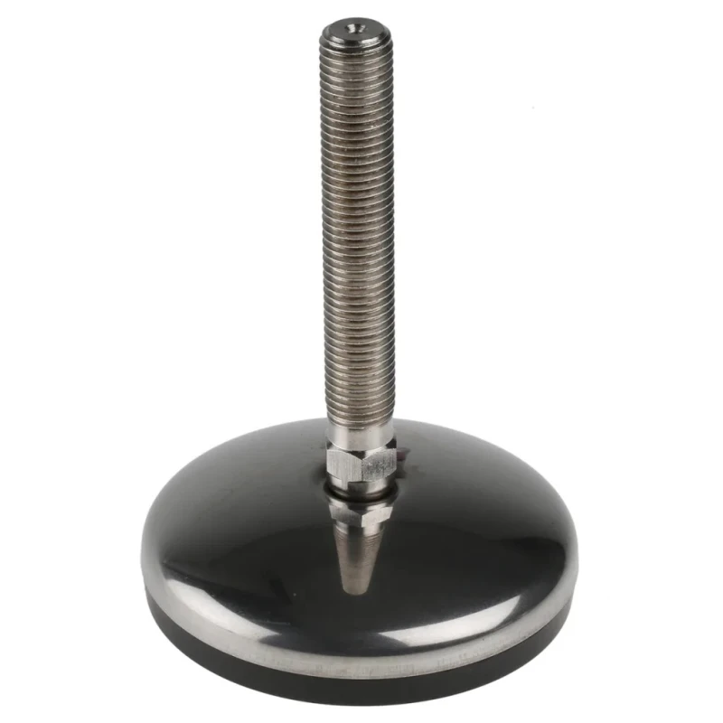 Nu-Tech Engineering Adjustable Foot M16 100 mm Dia Stainless Steel Base 1000 kg Static Load Capacity 3.5 ° Tilt A105/022