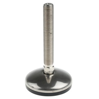 Nu-Tech Engineering M16 Thread Size 50 mm Dia. Stainless Steel Adjustable Foot with 750 kg Static Load Capacity and A105/016