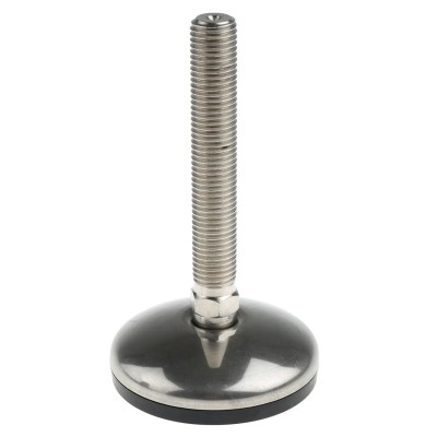 Nu-Tech Engineering M16 Thread Size 50 mm Dia. Stainless Steel Adjustable Foot with 750 kg Static Load Capacity and A105/016