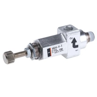 SMC One-Touch Fitting Pneumatic Regulator M5 x 0.8, R 1/8, 0.2 MPa, Compact ARJ310 ARJ310