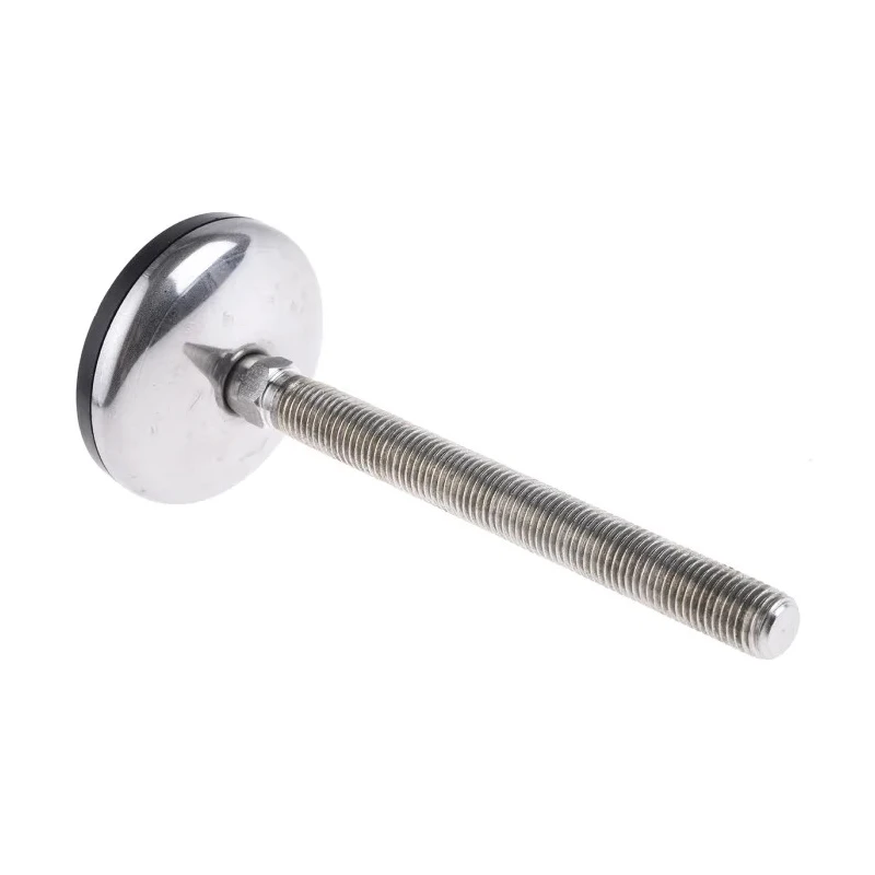 Nu-Tech Engineering Stainless Steel M16 Thread Size 75 mm Diameter Adjustable Foot 750 kg Static Load Capacity 3.5 A105/018