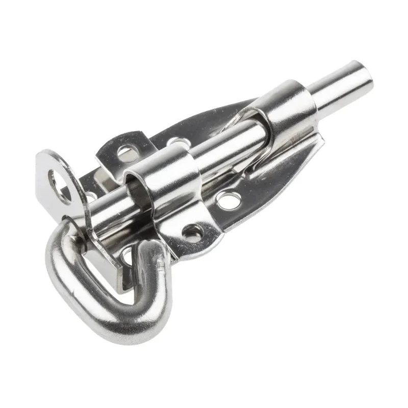 RS PRO Stainless Steel Padlockable Slide Door Bolt 101 mm 434-9753