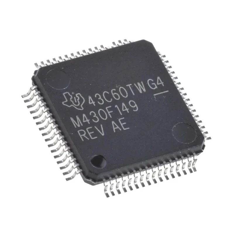 Texas Instruments MSP430 Microcontroller 16 bit MSP430F149IPM, 8 MHz, 256 B RAM, 60kB FLASH, 64-Pin LQFP MSP430F149IPM