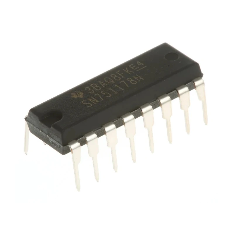 Texas Instruments 2-Channel Line Transceiver Differential Non-Inverting 16-Pin PDIP SN751178N