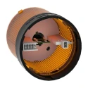 Schneider Electric Harmony XVB Series Amber Steady Effect Beacon Unit LED Bulb 24V AC/DC IP65 