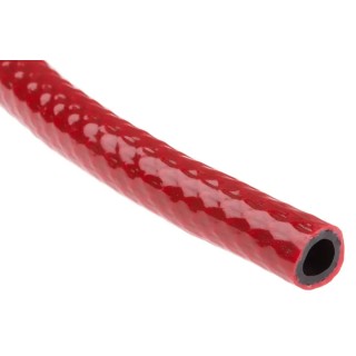 RS PRO Reinforced Polyvinyl Chloride Hose Pipe, 18 bar Maximum Operating Pressure, 30 m Length, Red Colour 436-9577