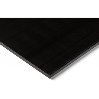 RS PRO Black POM Plastic Sheet 500 mm x 300 mm x 50 mm 438-3696