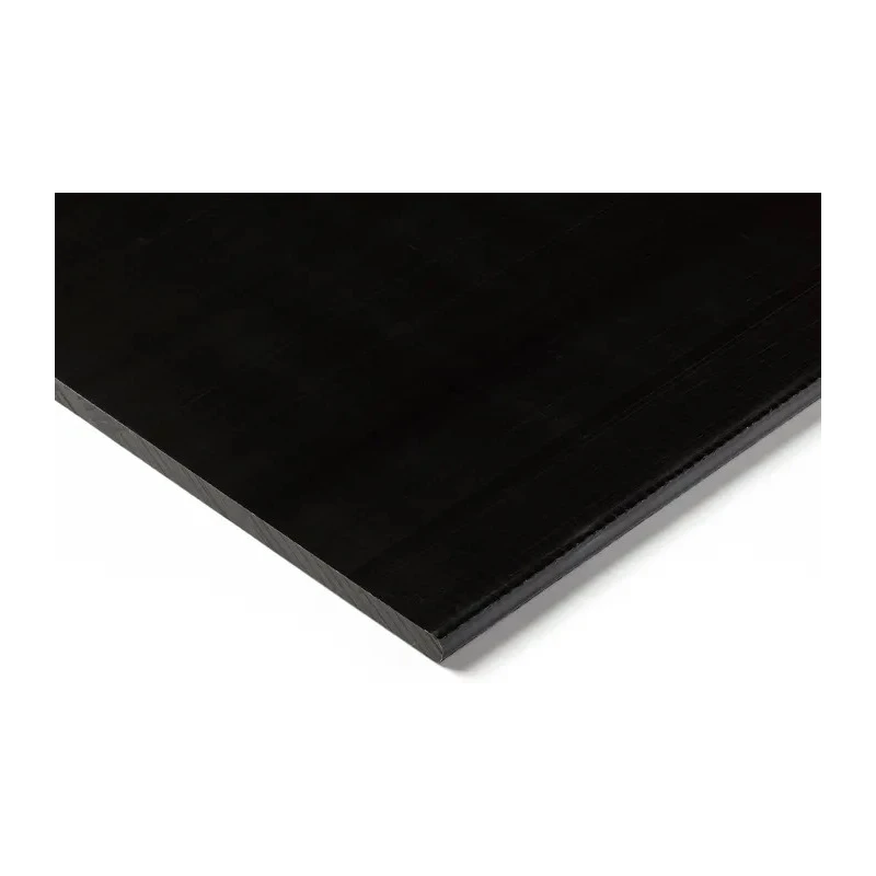 RS PRO Black POM Plastic Sheet 500 mm x 300 mm x 50 mm 438-3696